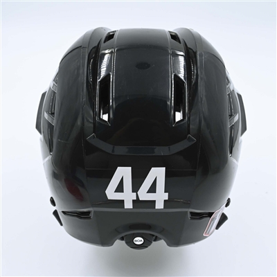 Miles Wood - Game-Worn  Black, Warrior Helmet w/ Oakley Shield - 2022-23 NHL Regular Season and 2023 Stanley Cup Playoffs