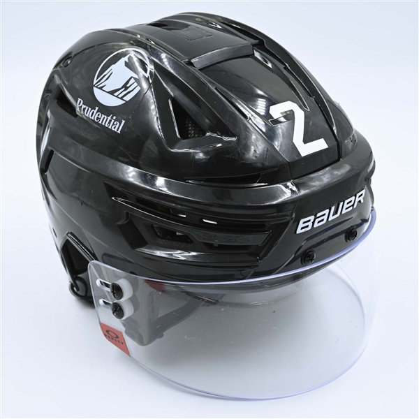 Brendan Smith - Game-Worn  Black, Bauer Helmet w/ Oakley Shield - 2022-23 NHL Regular Season and 2023 Stanley Cup Playoffs