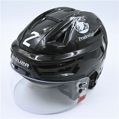Brendan Smith - Game-Worn  Black, Bauer Helmet w/ Oakley Shield - 2022-23 NHL Regular Season and 2023 Stanley Cup Playoffs