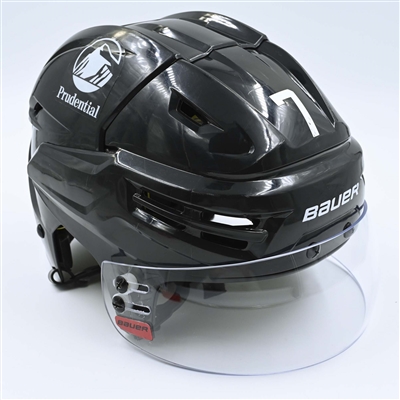 Dougie Hamilton - Game-Worn  Black, Bauer Helmet w/ Bauer Shield - 2022-23 NHL Regular Season and 2023 Stanley Cup Playoffs