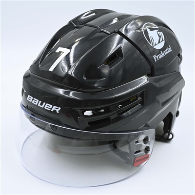 Dougie Hamilton - Game-Worn  Black, Bauer Helmet w/ Bauer Shield - 2022-23 NHL Regular Season and 2023 Stanley Cup Playoffs