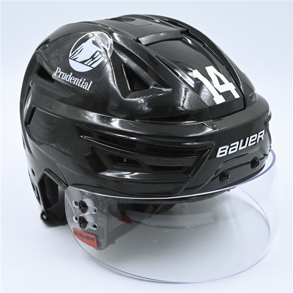 Nathan Bastian - Game-Worn  Black, Bauer Helmet w/ Bauer Shield - 2022-23 NHL Regular Season and 2023 Stanley Cup Playoffs