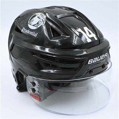 Nathan Bastian - Game-Worn  Black, Bauer Helmet w/ Bauer Shield - 2022-23 NHL Regular Season and 2023 Stanley Cup Playoffs