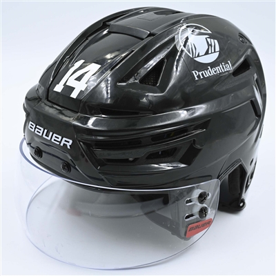 Nathan Bastian - Game-Worn  Black, Bauer Helmet w/ Bauer Shield - 2022-23 NHL Regular Season and 2023 Stanley Cup Playoffs