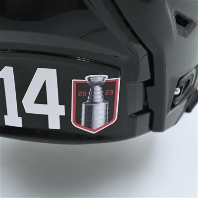 Nathan Bastian - Game-Worn  Black, Bauer Helmet w/ Bauer Shield - 2022-23 NHL Regular Season and 2023 Stanley Cup Playoffs