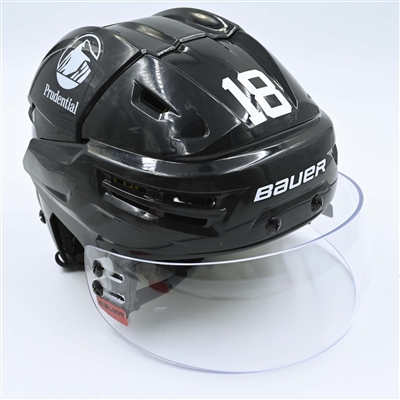 Ondrej Palat - Game-Worn  Black, Bauer Helmet w/ Bauer Shield - 2022-23 NHL Regular Season and 2023 Stanley Cup Playoffs