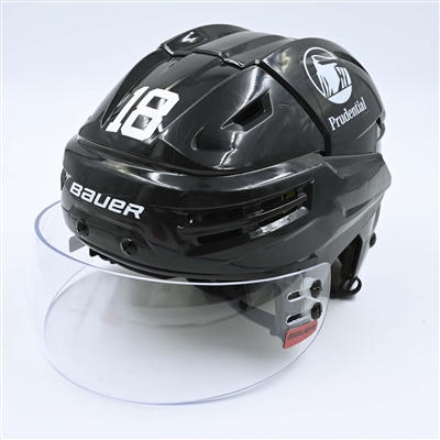 Ondrej Palat - Game-Worn  Black, Bauer Helmet w/ Bauer Shield - 2022-23 NHL Regular Season and 2023 Stanley Cup Playoffs