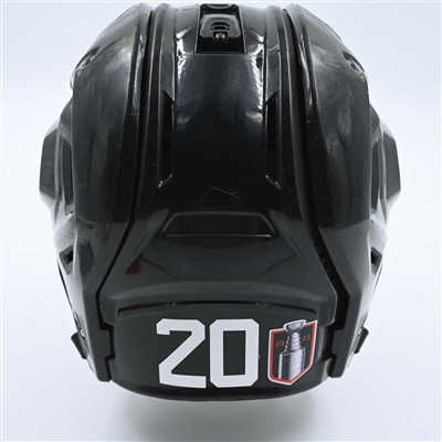 Michael McLeod - Game-Worn  Black, Bauer Helmet w/ Bauer Shield - 2022-23 NHL Regular Season and 2023 Stanley Cup Playoffs