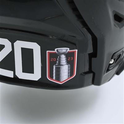 Michael McLeod - Game-Worn  Black, Bauer Helmet w/ Bauer Shield - 2022-23 NHL Regular Season and 2023 Stanley Cup Playoffs