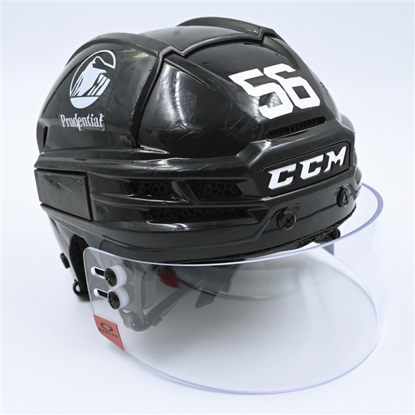 Erik Haula - Game-Worn  Black, CCM Helmet w/ Oakley Shield - 2022-23 NHL Regular Season and 2023 Stanley Cup Playoffs