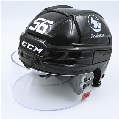 Erik Haula - Game-Worn  Black, CCM Helmet w/ Oakley Shield - 2022-23 NHL Regular Season and 2023 Stanley Cup Playoffs