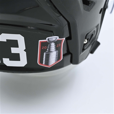 Jesper Bratt - Game-Worn  Black, Bauer Helmet w/ Bauer Shield - 2022-23 NHL Regular Season and 2023 Stanley Cup Playoffs