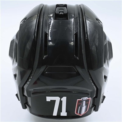 Jonas Siegenthaler - Game-Worn  Black, Bauer Helmet w/ Bauer Shield - 2022-23 NHL Regular Season and 2023 Stanley Cup Playoffs