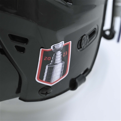 Kevin Bahl - Game-Worn  Black, CCM Helmet w/ Oakley Shield - 2022-23 NHL Regular Season and 2023 Stanley Cup Playoffs