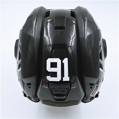 Dawson Mercer - Game-Worn  Black, CCM Helmet w/ Oakley Shield - 2022-23 NHL Regular Season and 2023 Stanley Cup Playoffs