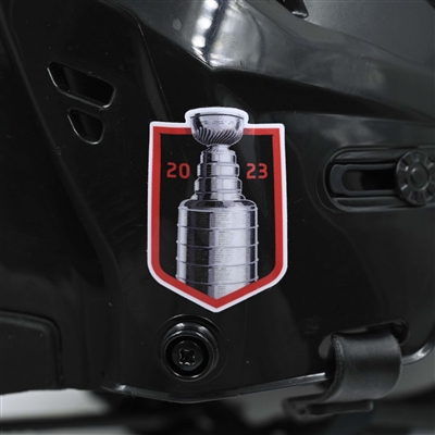 Timo Meier - Game-Worn  Black, CCM Helmet (shield removed) - 2022-23 NHL Regular Season and 2023 Stanley Cup Playoffs