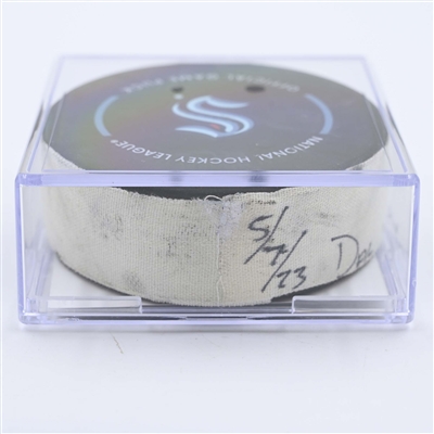 Seattle Kraken - Game Puck - May 7, 2023 vs. Dallas Stars - 2023 Stanley Cup Playoffs - Round 2, Game 3 - 1st Period (Kraken Logo)