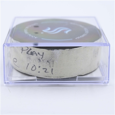 Seattle Kraken - Game Puck - May 7, 2023 vs. Dallas Stars - 2023 Stanley Cup Playoffs - Round 2, Game 3 - 1st Period (Kraken Logo)