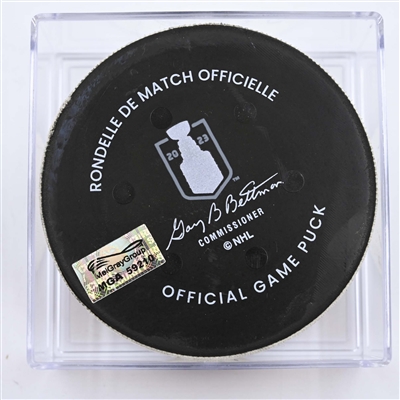 Seattle Kraken - Game Puck - May 7, 2023 vs. Dallas Stars - 2023 Stanley Cup Playoffs - Round 2, Game 3 - 1st Period (Kraken Logo)