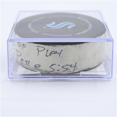 Seattle Kraken - Game Puck - May 7, 2023 vs. Dallas Stars - 2023 Stanley Cup Playoffs - Round 2, Game 3 - 1st Period (Kraken Logo)