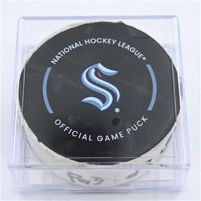Seattle Kraken - Game Puck - May 9, 2023 vs. Dallas Stars - 2023 Stanley Cup Playoffs - Round 2, Game 4 - 3rd Period (Kraken Logo)