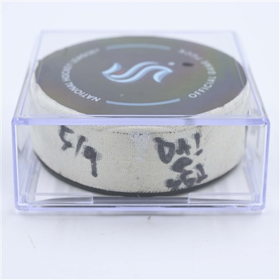 Seattle Kraken - Game Puck - May 9, 2023 vs. Dallas Stars - 2023 Stanley Cup Playoffs - Round 2, Game 4 - 3rd Period (Kraken Logo)
