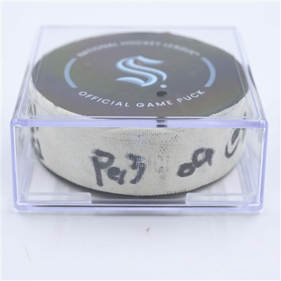 Seattle Kraken - Game Puck - May 9, 2023 vs. Dallas Stars - 2023 Stanley Cup Playoffs - Round 2, Game 4 - 3rd Period (Kraken Logo)