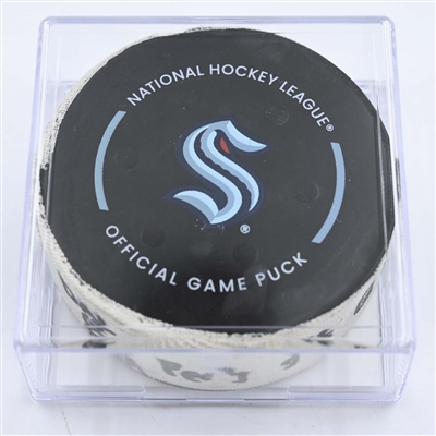 Seattle Kraken - Game Puck - May 9, 2023 vs. Dallas Stars - 2023 Stanley Cup Playoffs - Round 2, Game 4 - 3rd Period (Kraken Logo)