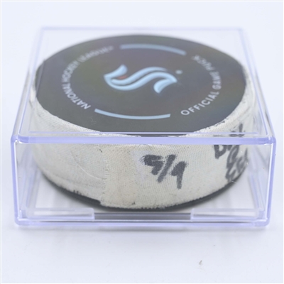 Seattle Kraken - Game Puck - May 9, 2023 vs. Dallas Stars - 2023 Stanley Cup Playoffs - Round 2, Game 4 - 3rd Period (Kraken Logo)