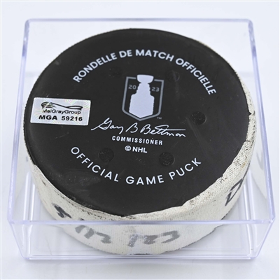 Seattle Kraken - Game Puck - May 13, 2023 vs. Dallas Stars - 2023 Stanley Cup Playoffs - Round 2, Game 6 - 3rd Period (Kraken Logo)