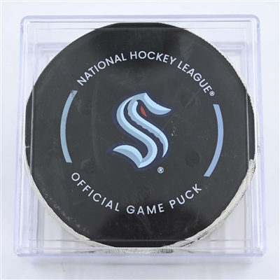 Seattle Kraken - Game Puck - May 13, 2023 vs. Dallas Stars - 2023 Stanley Cup Playoffs - Round 2, Game 6 - 3rd Period (Kraken Logo)