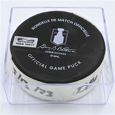 Seattle Kraken - Game Puck - May 13, 2023 vs. Dallas Stars - 2023 Stanley Cup Playoffs - Round 2, Game 6 - 3rd Period (Kraken Logo)