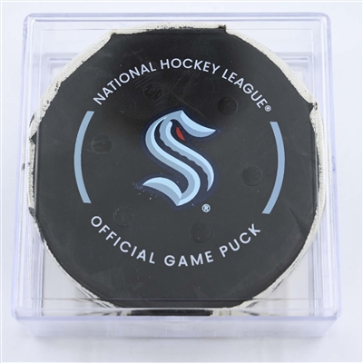 Seattle Kraken - Game Puck - May 13, 2023 vs. Dallas Stars - 2023 Stanley Cup Playoffs - Round 2, Game 6 - 3rd Period (Kraken Logo)