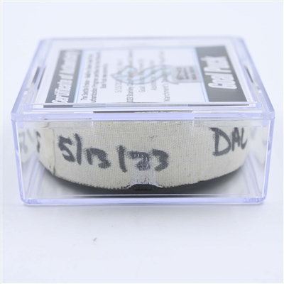 Mason Marchment - Dallas Stars - Goal Puck - May 13, 2023 vs. Seattle Kraken - 2023 Stanley Cup Playoffs - Round 2, Game 6 (Kraken Logo) 