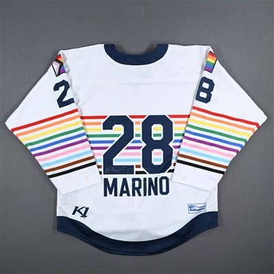 Leah Marino - Game-Worn Autographed Pride Jersey - Worn March 10-11, 2023 vs. Buffalo Beauts
