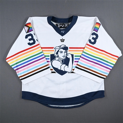 Rachel McQuigge - Game-Worn Autographed Pride Jersey - Worn March 10, 2023 vs. Buffalo Beauts