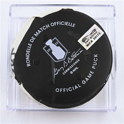 Joe Pavelski - Dallas Stars - Goal Puck - May 9, 2023 vs. Seattle Kraken - 2023 Stanley Cup Playoffs - Round 2, Game 4 (Kraken Logo) 