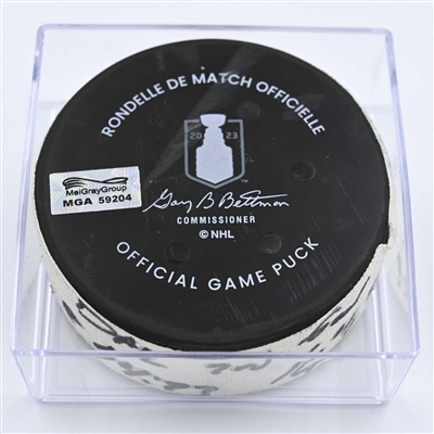 Joe Pavelski - Dallas Stars - Goal Puck - May 13, 2023 vs. Seattle Kraken - 2023 Stanley Cup Playoffs - Round 2, Game 6 (Kraken Logo) 