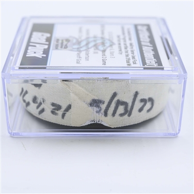 Joe Pavelski - Dallas Stars - Goal Puck - May 13, 2023 vs. Seattle Kraken - 2023 Stanley Cup Playoffs - Round 2, Game 6 (Kraken Logo) 