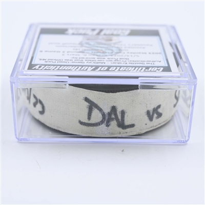 Joe Pavelski - Dallas Stars - Goal Puck - May 13, 2023 vs. Seattle Kraken - 2023 Stanley Cup Playoffs - Round 2, Game 6 (Kraken Logo) 
