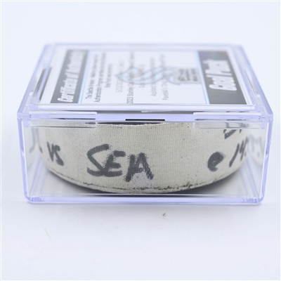 Joe Pavelski - Dallas Stars - Goal Puck - May 13, 2023 vs. Seattle Kraken - 2023 Stanley Cup Playoffs - Round 2, Game 6 (Kraken Logo) 