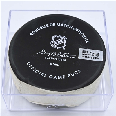 Travis Sanheim - Philadelphia Flyers - Goal Puck - December 5, 2022 vs. Colorado Avalanche (Flyers Logo) 