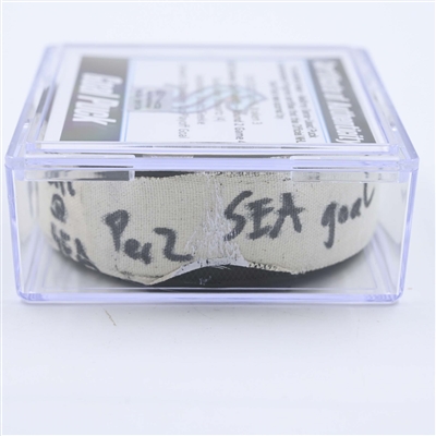 Jaden Schwartz - Seattle Kraken - Goal Puck - May 9, 2023 vs. Dallas Stars - 2023 Stanley Cup Playoffs - Round 2, Game 4 (Kraken Logo) 