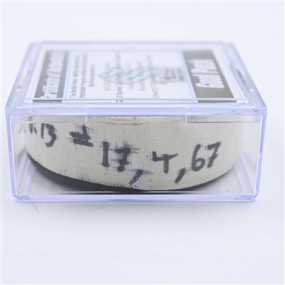 Jaden Schwartz - Seattle Kraken - Goal Puck - May 9, 2023 vs. Dallas Stars - 2023 Stanley Cup Playoffs - Round 2, Game 4 (Kraken Logo) 