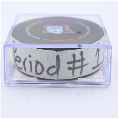 Jordan Staal - Carolina Hurricanes - Goal Puck - May 7, 2023 vs. New Jersey Devils - 2023 Stanley Cup Playoffs - Round 2, Game 3 (Devils' 40th Anniversary Logo) 