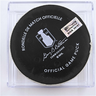 Eeli Tolvanen - Seattle Kraken - Goal Puck - May 7, 2023 vs. Dallas Stars - 2023 Stanley Cup Playoffs - Round 2, Game 3 (Kraken Logo) 
