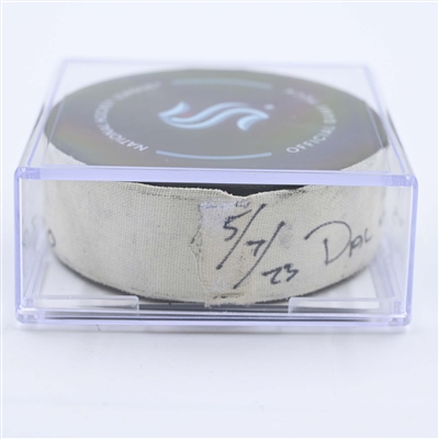 Eeli Tolvanen - Seattle Kraken - Goal Puck - May 7, 2023 vs. Dallas Stars - 2023 Stanley Cup Playoffs - Round 2, Game 3 (Kraken Logo) 