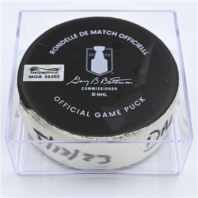 Eeli Tolvanen - Seattle Kraken - Goal Puck - May 13, 2023 vs. Dallas Stars - 2023 Stanley Cup Playoffs - Round 2, Game 6 (Kraken Logo) 