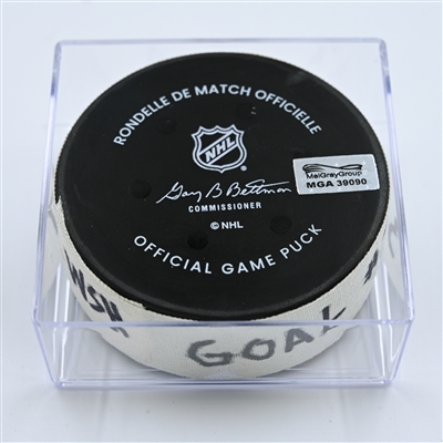 Trevor van Riemsdyk - Washington Capitals - Goal Puck - November 1, 2022 vs. Vegas Golden Knights (Capitals Logo)  - 2022-23 NHL Season
