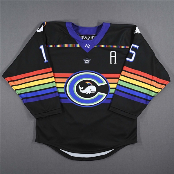 Emma Vlasic - Game-Worn Autographed Pride Jersey w/A - Worn February 26, 2023 vs. Metropolitan Riveters